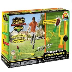 Stomp Rocket - Stomp & Pass Toy Football Set - NIB NEW .
